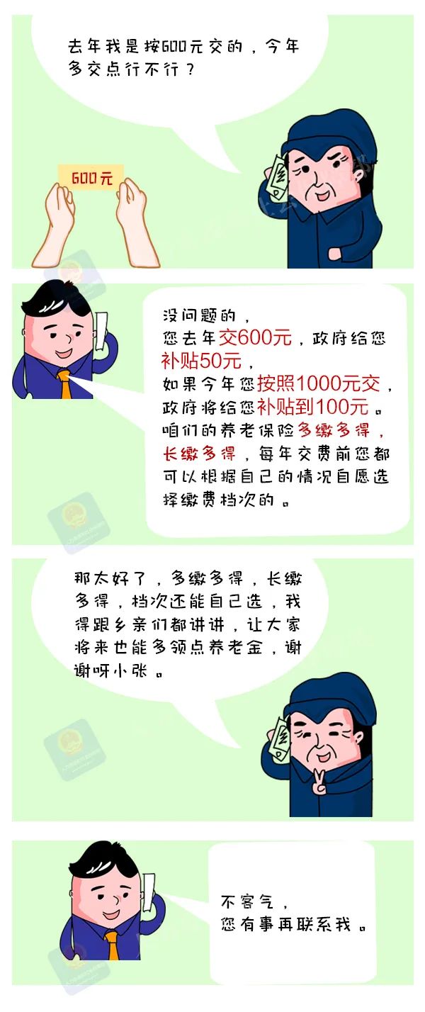 多地調(diào)整城鄉(xiāng)居民養(yǎng)老保險繳費檔次，多繳多得，長繳多得！